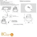 Встраиваемый светильник Crystal lux caviq CLT 005C98 BL - Фото 0