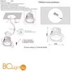 Встраиваемый светильник Crystal lux caviq CLT 005C98 BL-GO 4000K - Фото 1