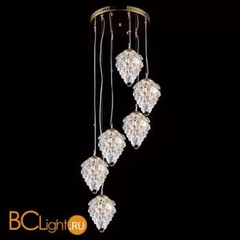 Подвесной светильник Crystal lux Charme SP6 ORO/CRYSTAL