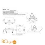 Встраиваемый светильник Crystal lux CLT 003C1 WH - Схема