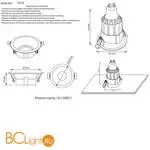 Встраиваемый светильник Crystal lux CLT 006 CLT 006C1 WH - Фото 1