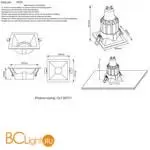 Встраиваемый светильник Crystal lux CLT 007 CLT 007C1 BL - Фото 1
