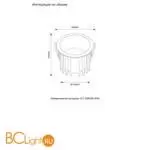 Встраиваемый светильник Crystal lux CLT 008 CLT 008C83 WH 3000K IP54 - Фото 0