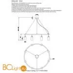 Подвесной светильник Crystal lux CLT 015 CLT 015C8 D800 BL - Фото 1