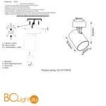 Спот Crystal lux CLT 017 CLT 017CW1S BL-BZ - Фото 1