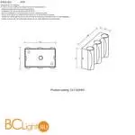 Бра Crystal lux clt 022 CLT 022W3 WH-GO 4000K - Фото 3