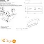 Уличный настенный светильник Crystal lux CLT 023 CLT 023W3 BL - Фото 1
