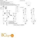 Подвесной светильник Crystal lux Clt 039 CLT 039SP250 BL-BL - Фото 2