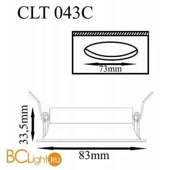 Встраиваемый светильник Crystal lux CLT 043 CLT 043C BL - Фото 0