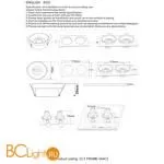 Рамка для спотов Crystal lux Clt 044 CLT FRAME 044C2 BL - Фото 1