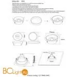 Кольцо для спотов Crystal lux Clt 044 CLT RING 044C GO - Фото 3