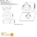 Кольцо для спотов Crystal lux Clt 044 CLT 044C GO - Фото 3