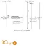 Бра Crystal lux CLT 077 CLT 077W1000 BL-BS - Фото 1