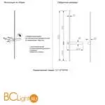 Бра Crystal lux CLT 077 CLT 077W700 BL-BS - Фото 0