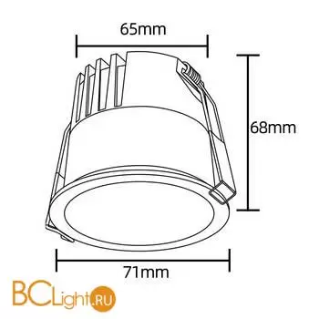 Встраиваемый светильник Crystal lux CLT 082 CLT 082C1 WH 3000K - Фото 0