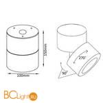 Спот потолочный Crystal lux CLT 412C WH 1400/157 - Схема