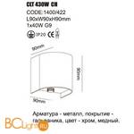 Настенный светильник Crystal lux CLT 430W CH - Схема