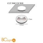 Встраиваемый светильник Crystal lux Clt 500 CLT 500C120 WH 3000K - Фото 0