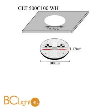 Встраиваемый светильник Crystal lux Clt 500 CLT 500C100 WH 3000K - Фото 0