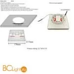 Встраиваемый светильник Crystal lux Clt 501 CLT 501C170 WH 3000K - Фото 1