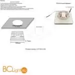 Встраиваемый светильник Crystal lux CLT 501 CLT 501C100 WH - Фото 1