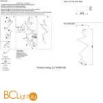 Настенный светильник Crystal lux Clt 540 CLT 540W1382 BL - Фото 1