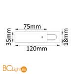 Токоподвод для однофазного шинопровода Crystal lux CLT 0.210 01 WH - Схема