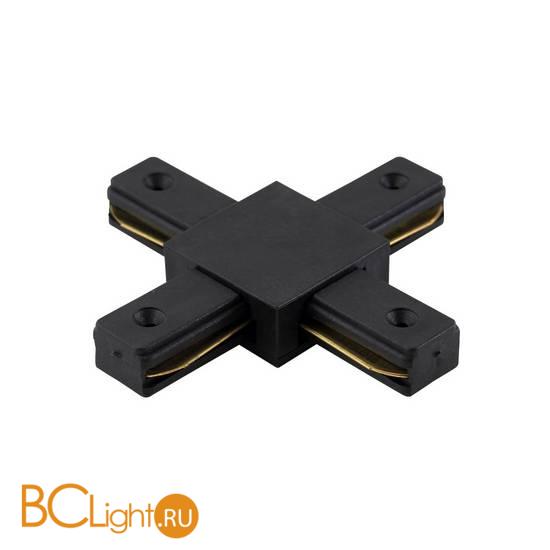 Коннектор 1-фазного шинопровода Crystal lux CLT 0.211 04 BL Х-образный черный
