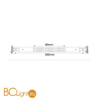 Коннектор 1-фазного шинопровода Crystal lux CLT 0.211 05 WH гибкий белый - Схема