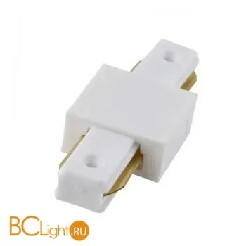 Коннектор шинопровода Crystal lux CLT 0.211 01 WH 1-фазный прямой белый