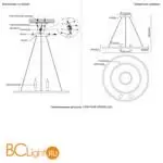 Подвесной светильник Crystal lux CONTOUR CONTOUR SP50W LED BLACK - Фото 4