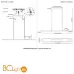 Подвесной светильник Crystal lux CONTOUR CONTOUR SP45W LED BLACK - Фото 5