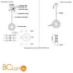 Подвесной светильник Crystal lux DIEGO DIEGO SP25W LED BRASS - Фото 6