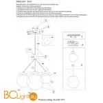 Подвесной светильник Crystal lux Elche ELCHE SP3 COPPER - Фото 1