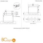 Подвесной светильник Crystal lux element ELEMENT SP48W LED BLACK - Фото 3
