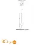 Подвесной светильник Crystal lux ELISA ELISA SP1.1 - Фото 3
