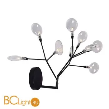 Бра Crystal lux Evita AP9 BLACK/TRANSPARENT