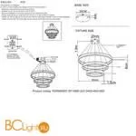 Подвесной светильник Crystal lux Fernando FERNANDO SP158W LED D400+600+800 BLACK/GOLD - Фото 2