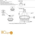 Подвесной светильник Crystal lux Fernando FERNANDO SP123W LED D600+800 COFFEE/BLACK - Фото 2