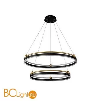 Подвесной светильник Crystal lux Fernando FERNANDO SP123W LED D600+800 BLACK/GOLD - Фото 0