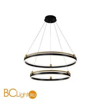 Подвесной светильник Crystal lux Fernando FERNANDO SP123W LED D600+800 BLACK/GOLD - Фото 1