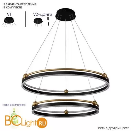 Люстра Crystal lux FERNANDO FERNANDO SP123W LED BLACK/GOLD