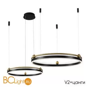 Люстра Crystal lux FERNANDO FERNANDO SP123W LED BLACK/GOLD - Фото 0