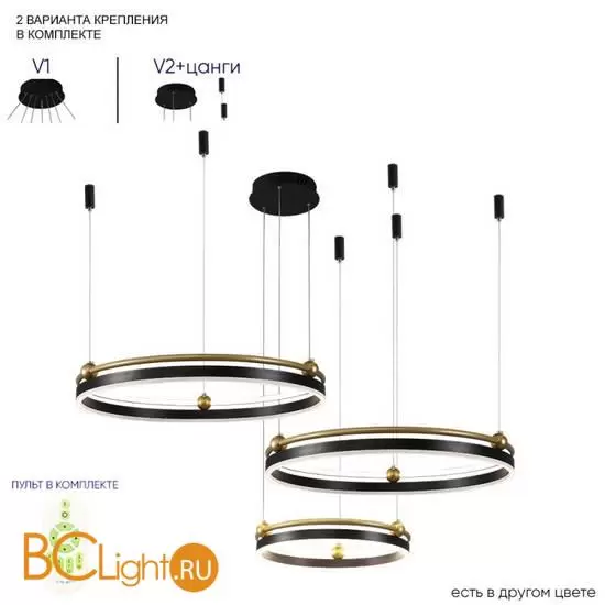 Люстра Crystal lux FERNANDO FERNANDO SP158W LED BLACK/GOLD