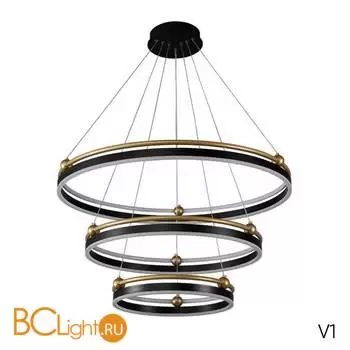 Люстра Crystal lux FERNANDO FERNANDO SP158W LED BLACK/GOLD - Фото 0