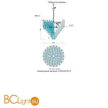Люстра Crystal lux FONTAIN FONTAIN SP18 GOLD - Фото 3