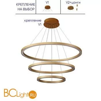 Подвесной светильник Crystal lux FORTUNA SP158W LED GOLD - Фото 0