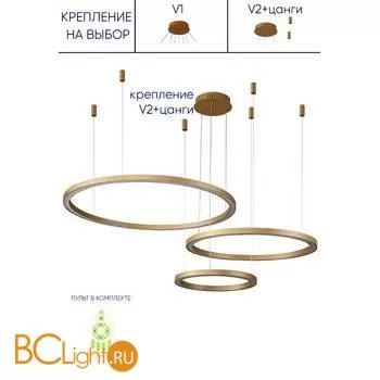 Подвесной светильник Crystal lux FORTUNA SP158W LED GOLD