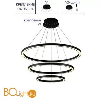 Подвесной светильник Crystal lux FORTUNA SP158W LED BLACK - Фото 1