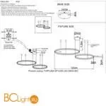 Подвесной светильник Crystal lux FORTUNA SP123W LED GOLD - Фото 1